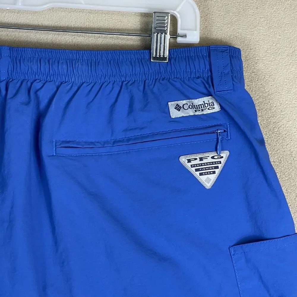 Columbia Shorts Mens XXL Blue PFG Backcast III Water Shorts PFG Omni Shade Adult